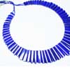 Natural Lapis Lazuli Smooth Polished Fancy Shape Necklace 16 Inches Necklace and Size 11-34mm approx.Chalcedony is a cryptocrystalline variety of quartz. Comes in many colors such as blue, pink, aqua. Also known to lower negative energy for healing purposes. 